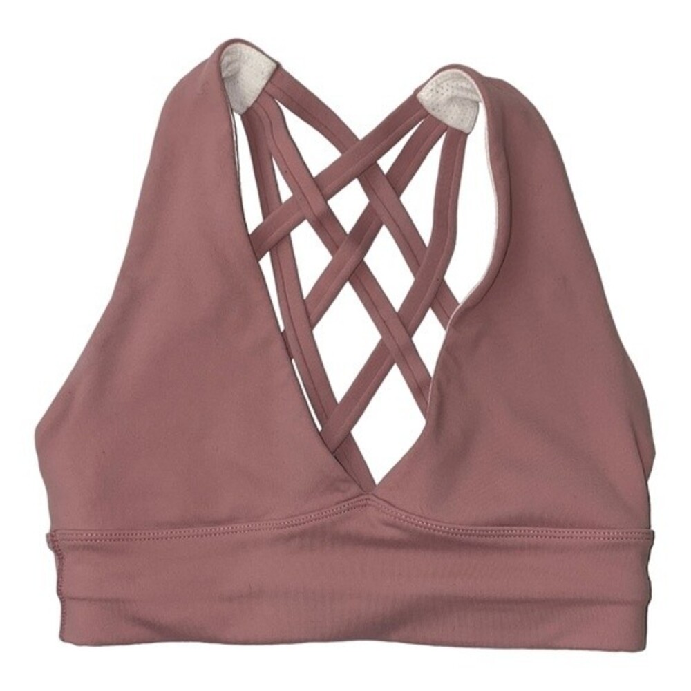 Ethos Pink Strappy Cross Back Sports Bra size XS